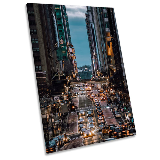 42th Street New York City CANVAS WALL ART Portrait Picture Print