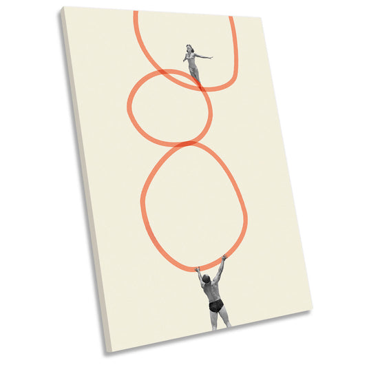 You Make Me Feel Everything Minimalistic CANVAS WALL ART Portrait Picture Print