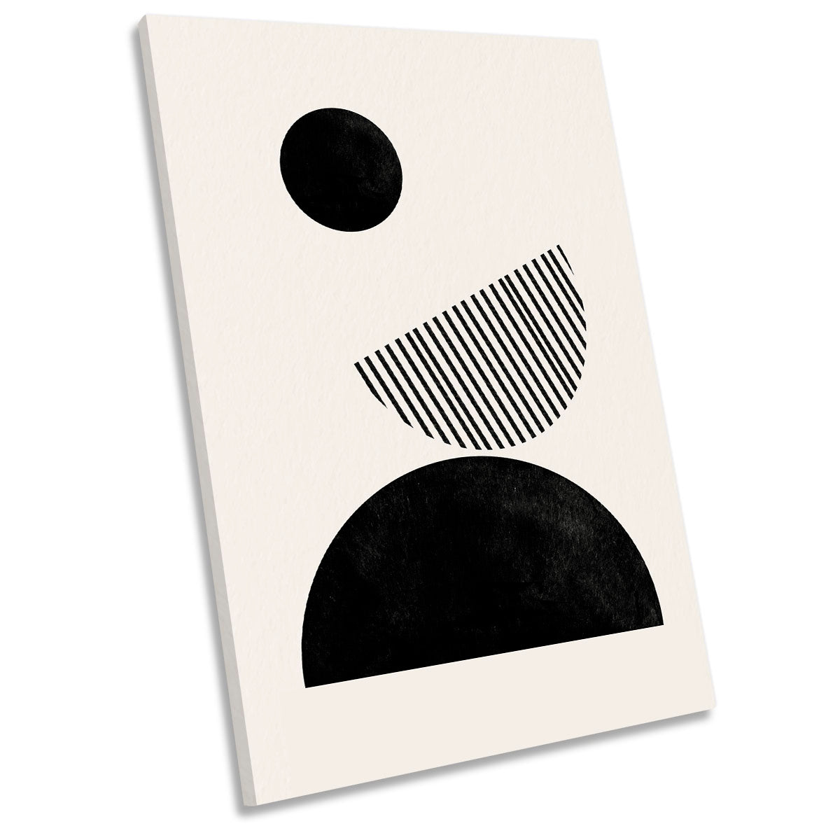 Abstract Illustration Modern Shapes CANVAS WALL ART Portrait Picture Print
