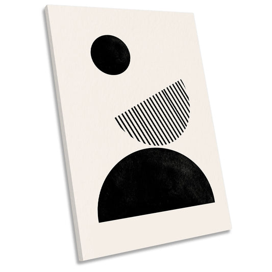 Abstract Illustration Modern Shapes CANVAS WALL ART Portrait Picture Print