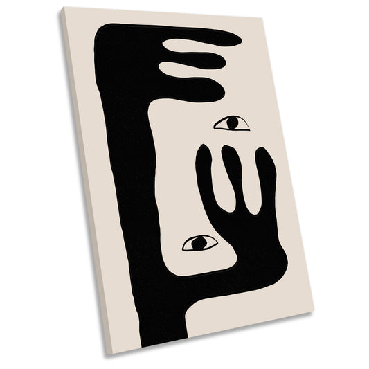 Abstract Face No. 2 Modern CANVAS WALL ART Portrait Picture Print