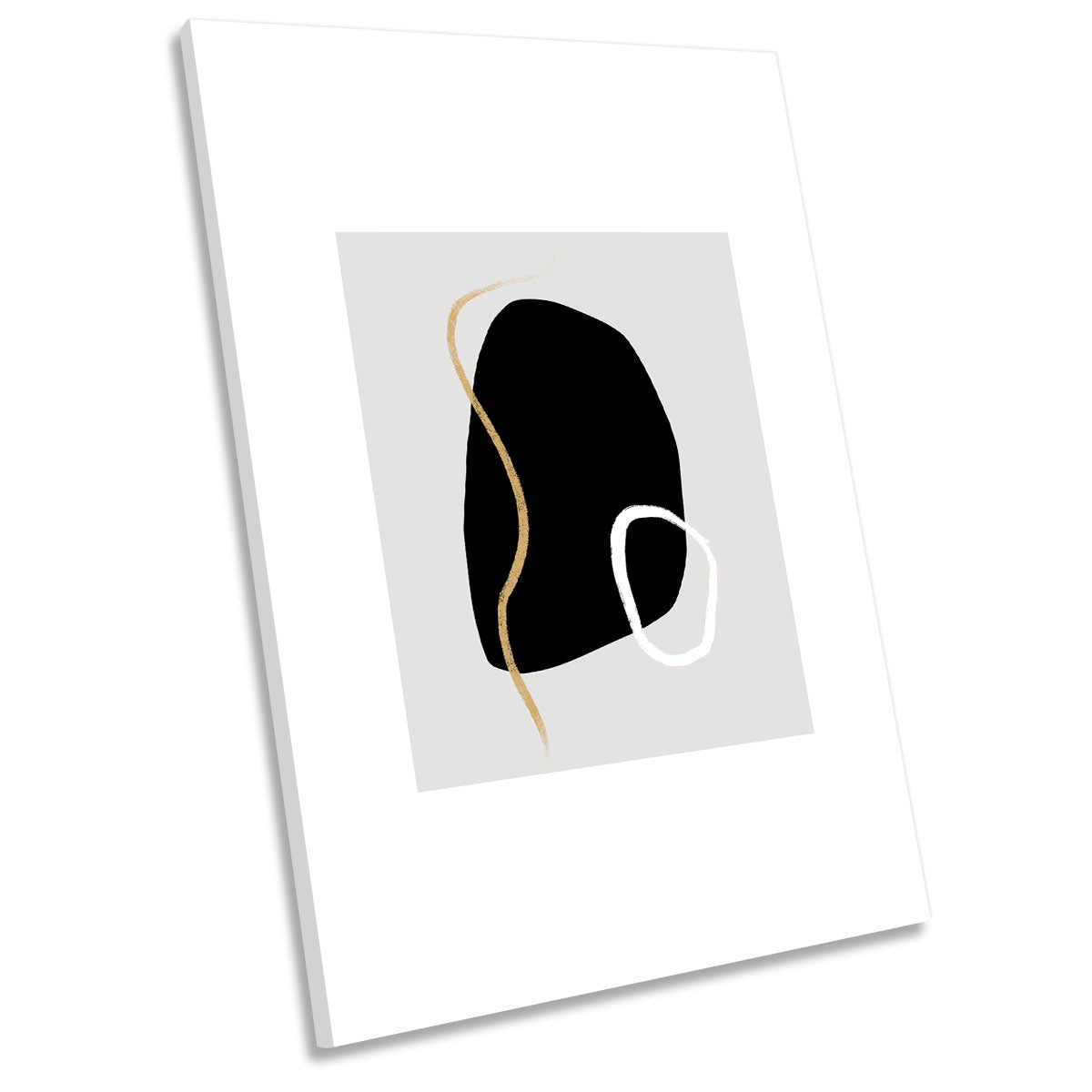 Think of You Graphical Abstract Shapes CANVAS WALL ART Portrait Picture Print