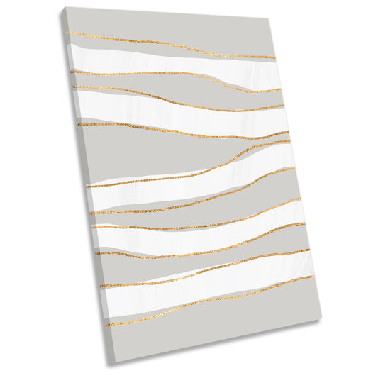 Abstract Modern Lines CANVAS WALL ART Portrait Picture Print