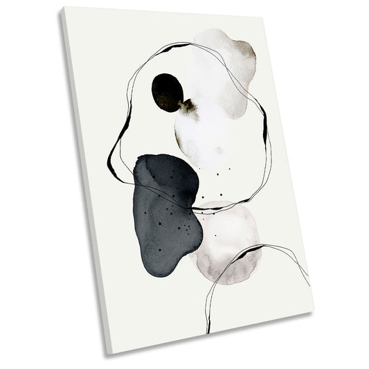 Abstract World Modern Shapes CANVAS WALL ART Portrait Picture Print