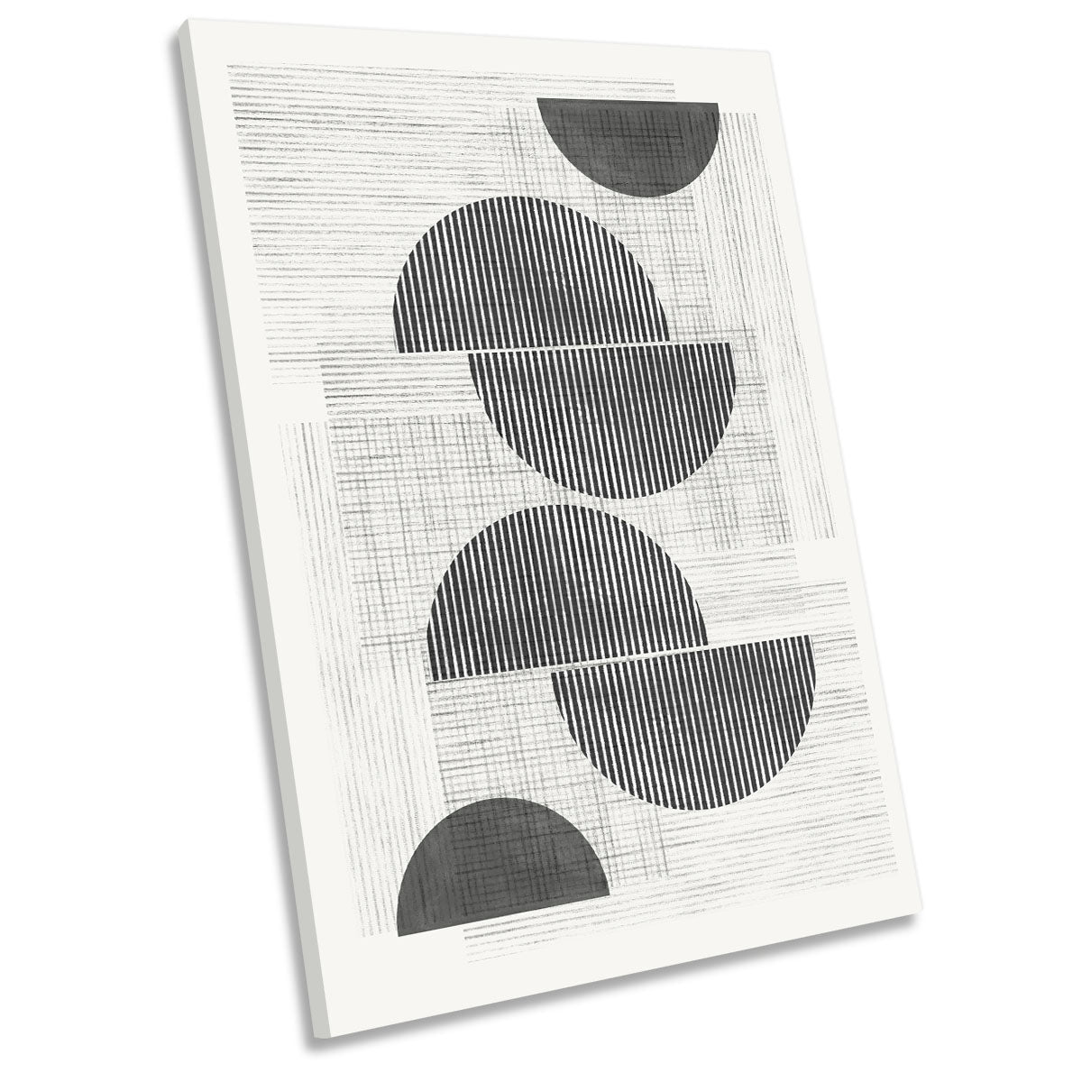 Abstract Geometric Shapes CANVAS WALL ART Portrait Picture Print