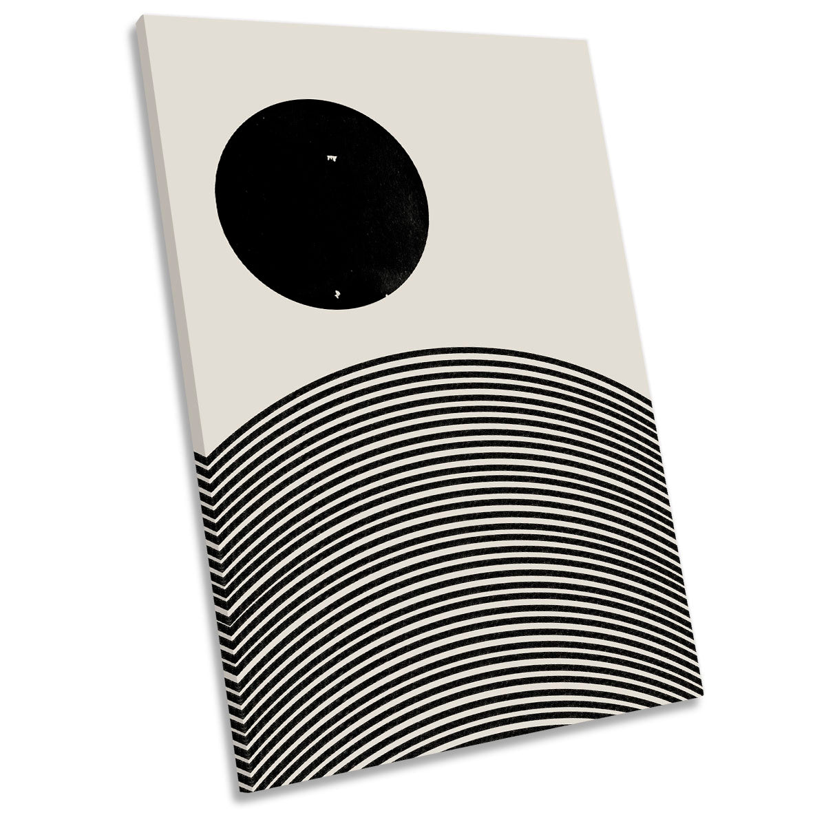 Abstract Circles and Lines Modern CANVAS WALL ART Portrait Picture Print