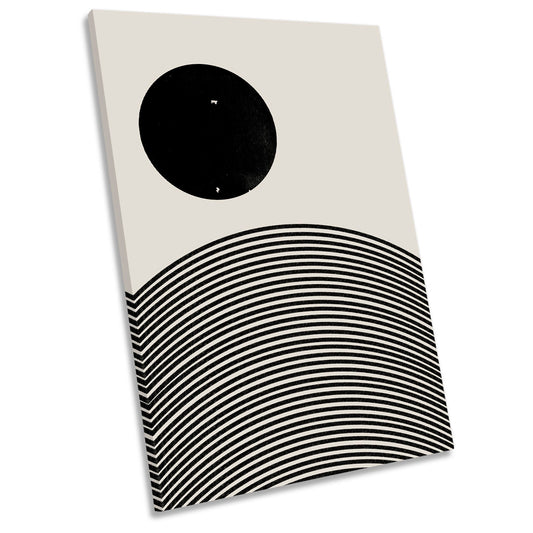 Abstract Circles and Lines Modern CANVAS WALL ART Portrait Picture Print