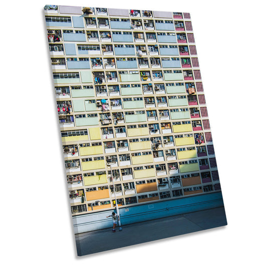 A Colourful Dream Urban Photography Building CANVAS WALL ART Portrait Picture Print
