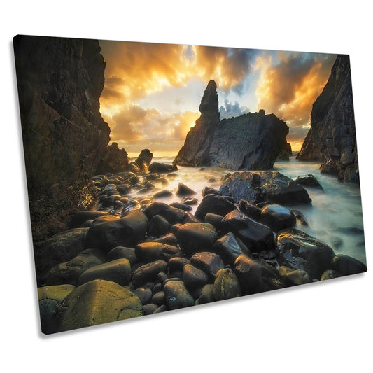 A Place of Solitude Ocean Seascape CANVAS WALL ART Print Picture
