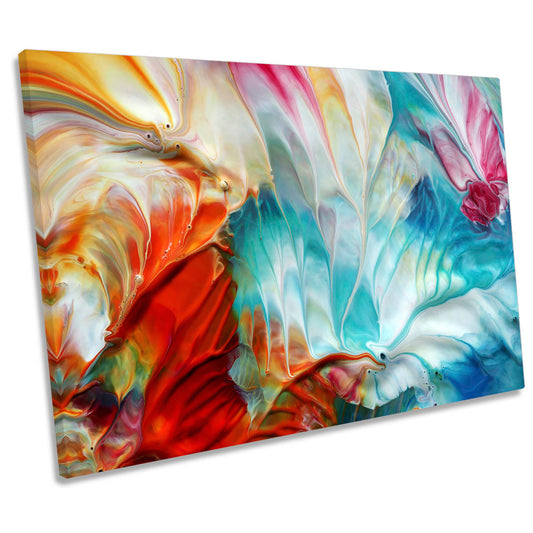 Abstract Seasons Paint Strokes Oil CANVAS WALL ART Print Picture