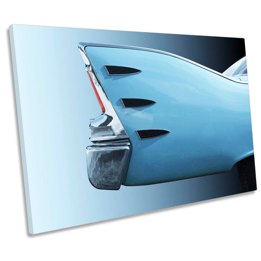 American Classic Car Belvedere 1960 Tail Fin CANVAS WALL ART Print Picture