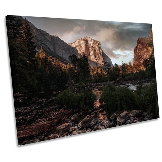 Yosemite Mountains United States Landscape CANVAS WALL ART Print Picture